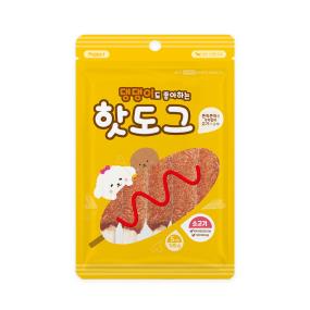 퍼피아이 댕댕이도 좋아하는 핫도그 소고기맛 100g (22.09.24) 초특가 한정판매