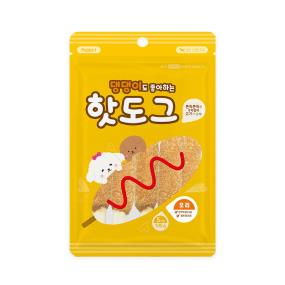 퍼피아이 댕댕이도 좋아하는 핫도그 오리맛 100g (22.09.24) 초특가 한정판매
