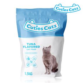 [큐티캣츠] 고양이사료 참치 1.5kg