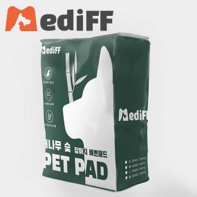 [메디프] 강아지 배변패드 대나무숯 차콜 XL (25매X4팩)