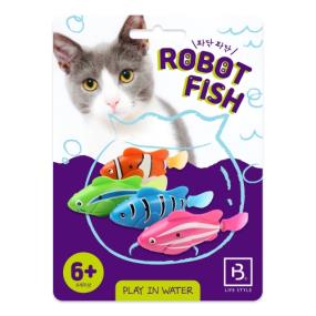 브리더랩 캣토이 로봇피쉬 1P 움직이는 물고기 고양이 장난감