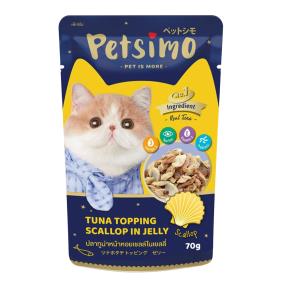 펫시모 고양이 파우치 (참치와 가리비, 젤리) 12개 1세트